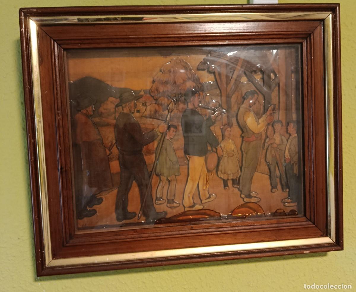 Antig&uuml;edades: CUADRO DE JOSE ARRUE. TRIDIMENSIONAL - Foto 1