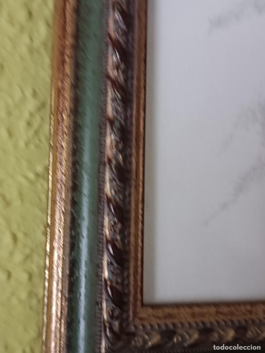 Antig&uuml;edades: CUADRO CON LAMINA DE VIRGEN DE BEGO&Ntilde;A - Foto 5