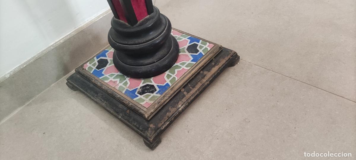Antig&uuml;edades: PEDESTALES DE MADERA ANTIGUOS - Foto 3