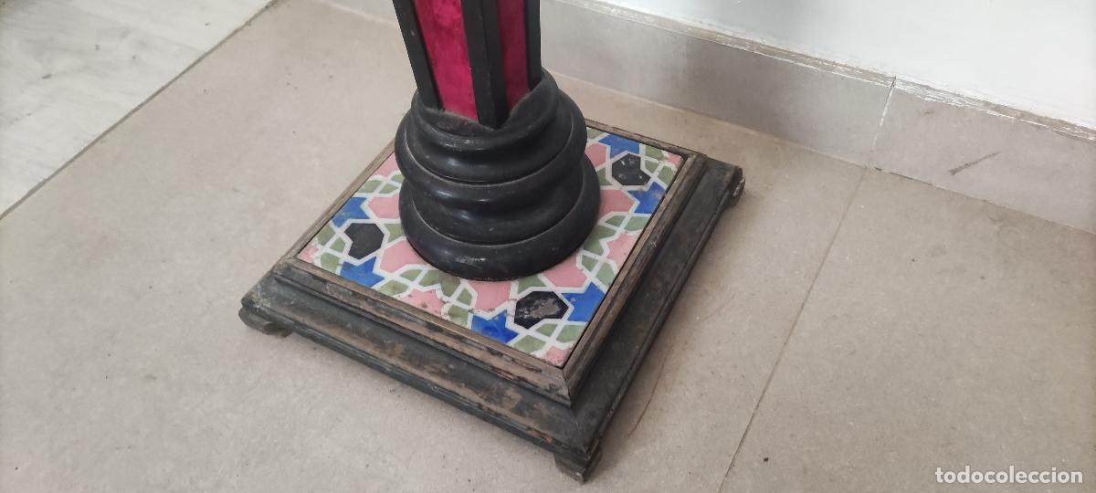Antig&uuml;edades: PEDESTALES DE MADERA ANTIGUOS - Foto 5