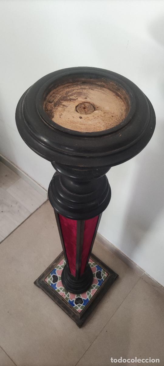 Antig&uuml;edades: PEDESTALES DE MADERA ANTIGUOS - Foto 6