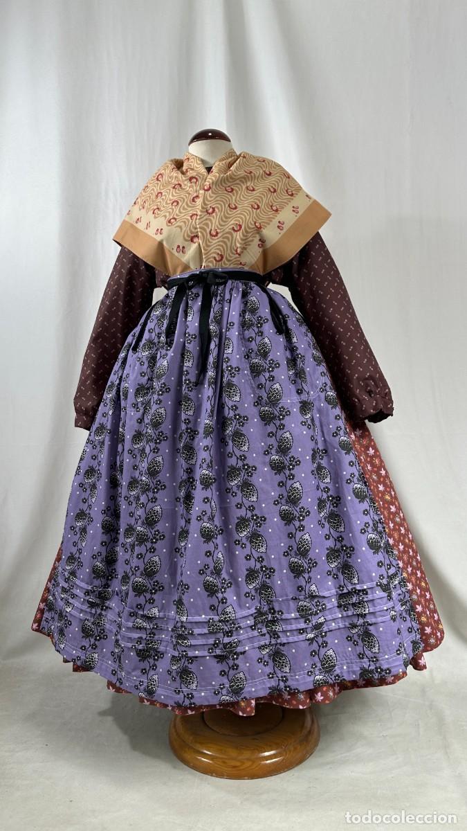 Antig&uuml;edades: Delantal de percal morado - Foto 7