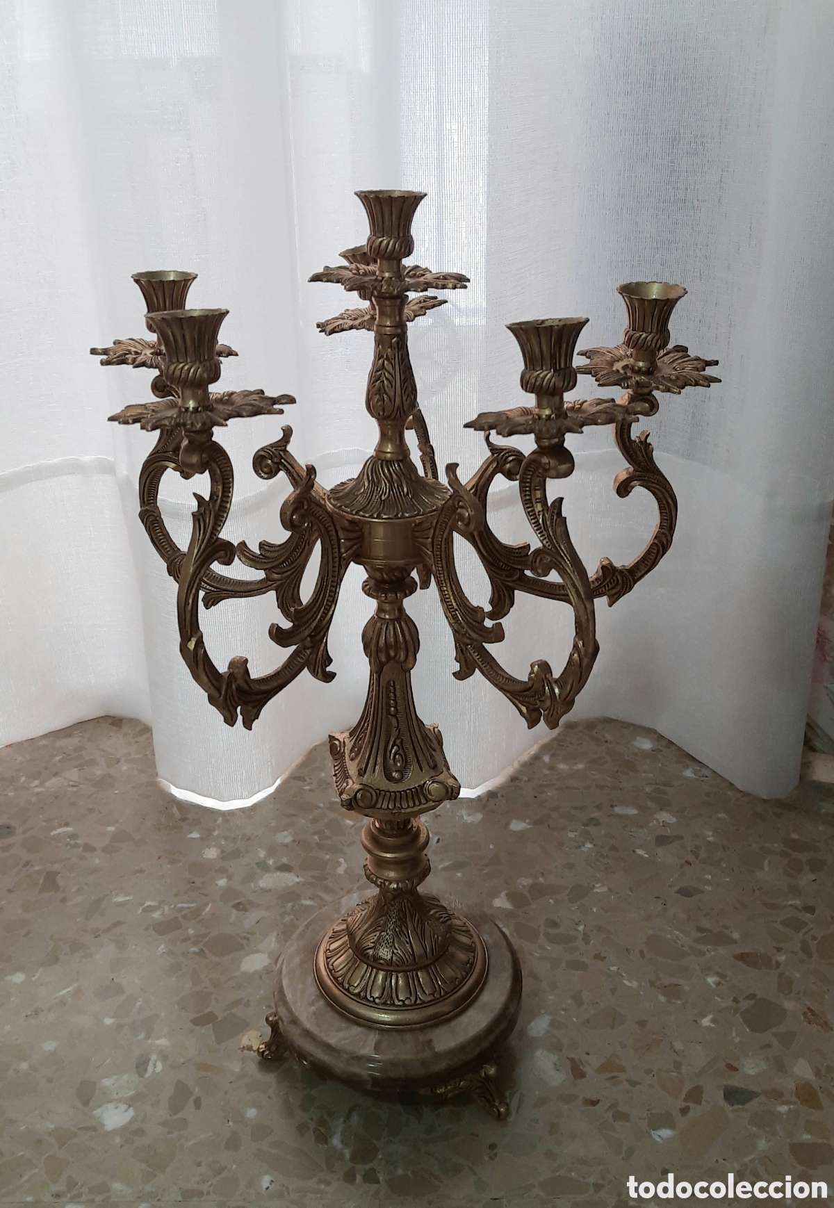 Antig&uuml;edades: Candelabros de bronce - Foto 5