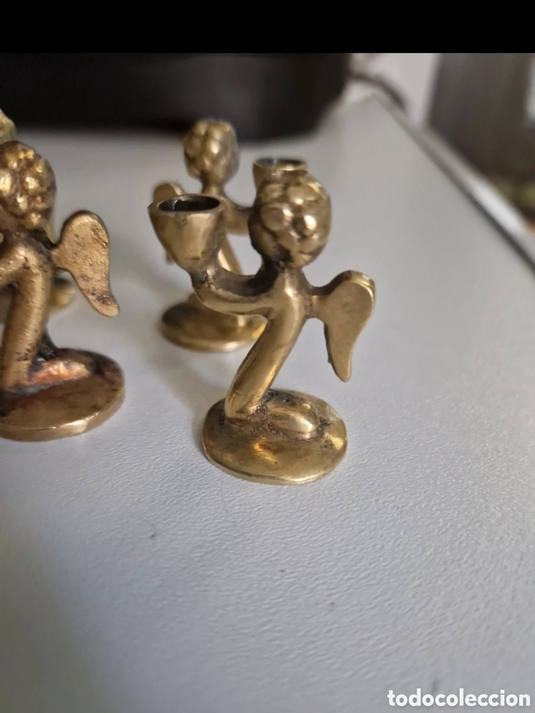 Antig&uuml;edades: Candelabros &aacute;ngeles vintages - Foto 2