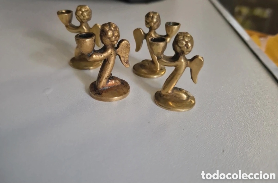 Antig&uuml;edades: Candelabros &aacute;ngeles vintages - Foto 1