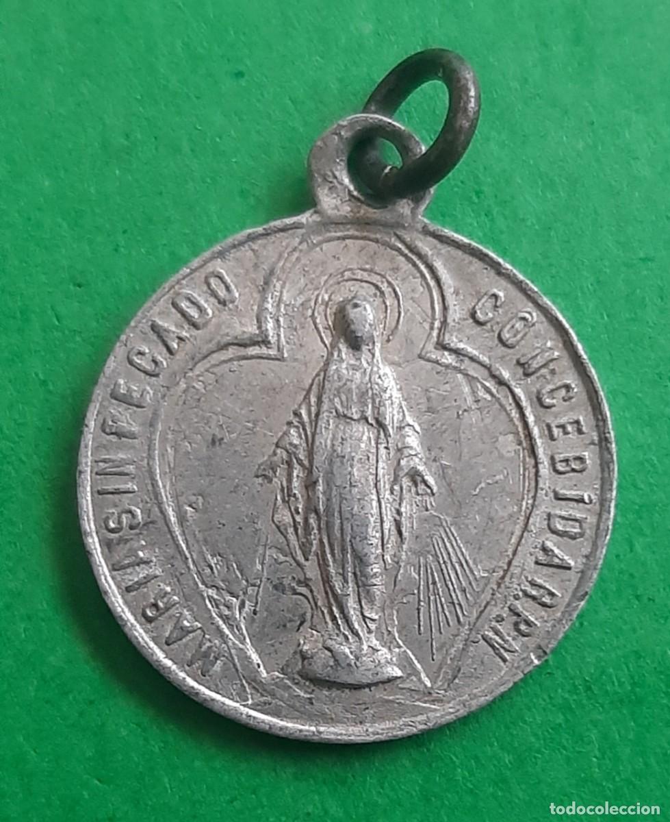 Antig&uuml;edades: (MEDALLA)(ALUMINIO) MARIA SIN PECADO CONCEBIDA - Foto 1