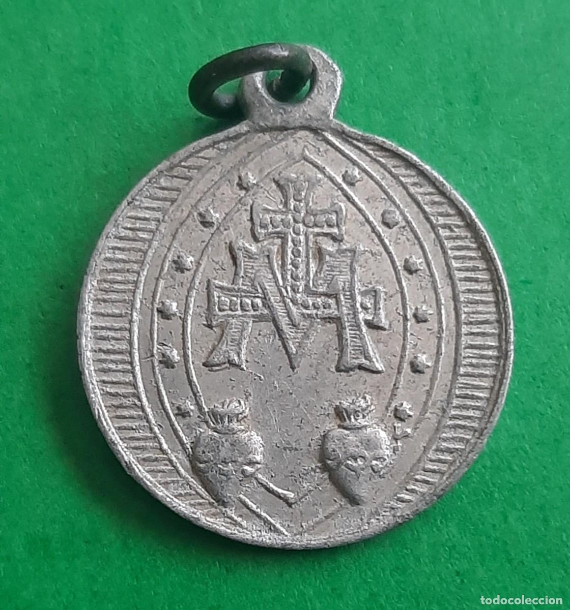 Antig&uuml;edades: (MEDALLA)(ALUMINIO) MARIA SIN PECADO CONCEBIDA - Foto 2