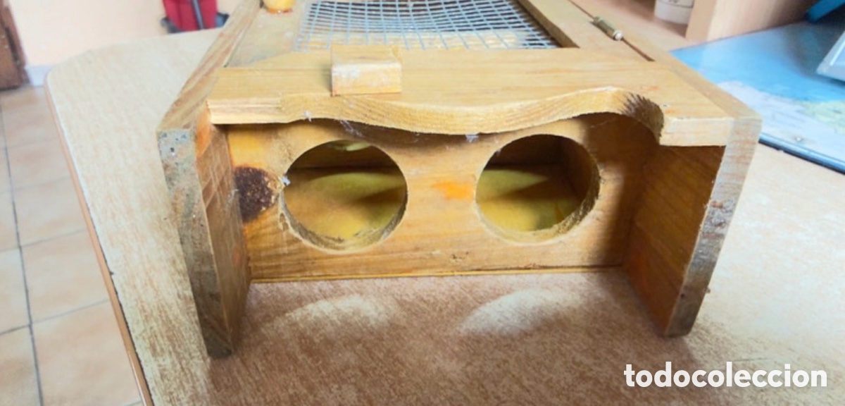 Antig&uuml;edades: Antigua huevera de madera - Foto 7