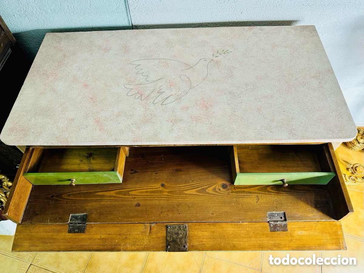 Antig&uuml;edades: Antigua c&oacute;moda escritorio s.XIX - Foto 13