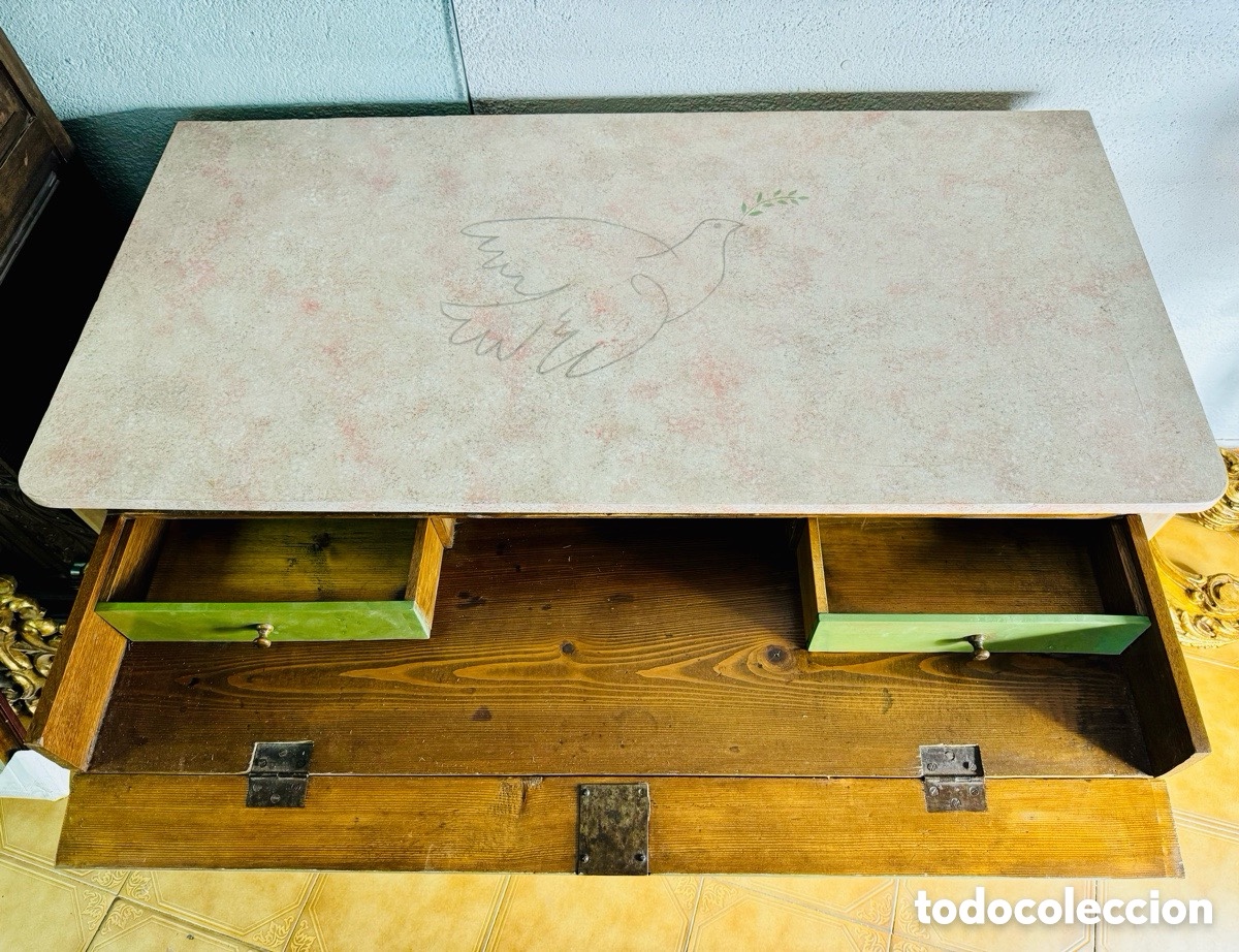 Antig&uuml;edades: Antigua c&oacute;moda escritorio s.XIX - Foto 14