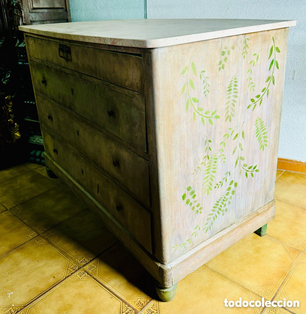 Antig&uuml;edades: Antigua c&oacute;moda escritorio s.XIX - Foto 15