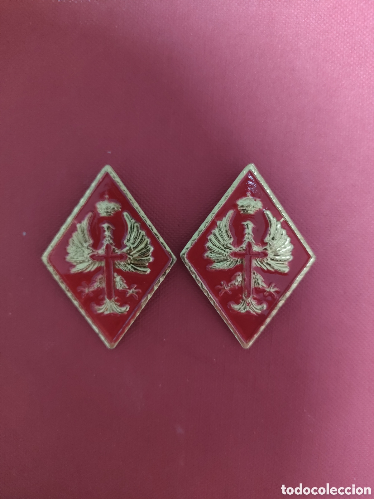 Antig&uuml;edades: Rombo cuello ej&eacute;rcito de tierra - Foto 1