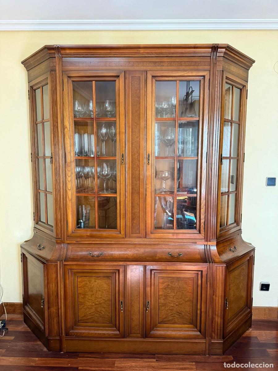Antig&uuml;edades: Vitrina Boiserie Cl&aacute;sica Madera - Foto 1