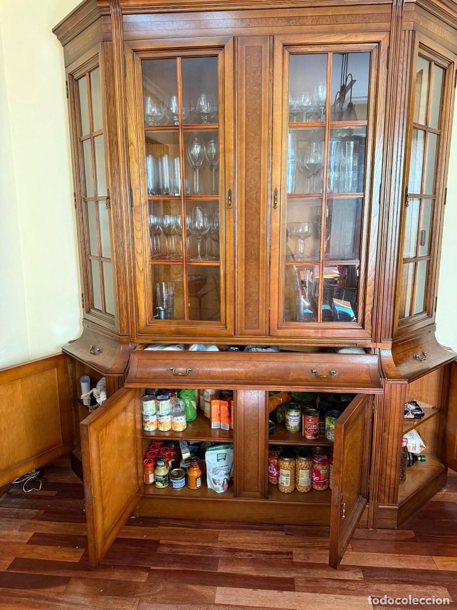 Antig&uuml;edades: Vitrina Boiserie Cl&aacute;sica Madera - Foto 5