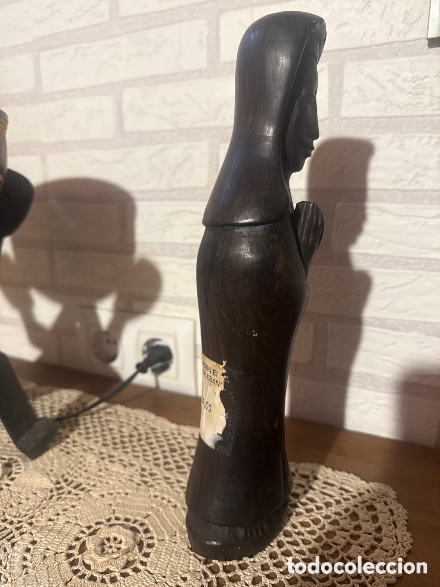 Antig&uuml;edades: Talla &eacute;bano virgen antigua - Foto 2