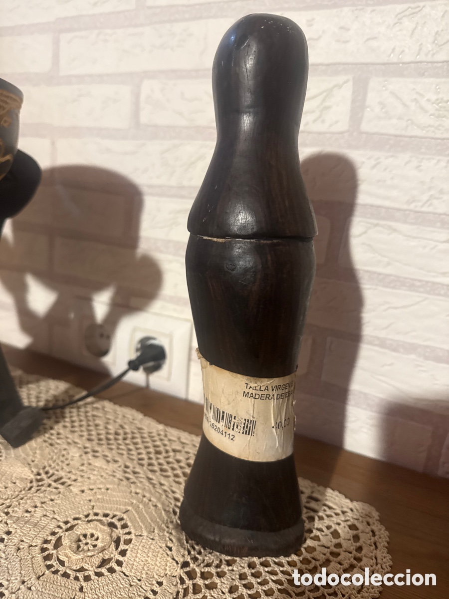 Antig&uuml;edades: Talla &eacute;bano virgen antigua - Foto 3