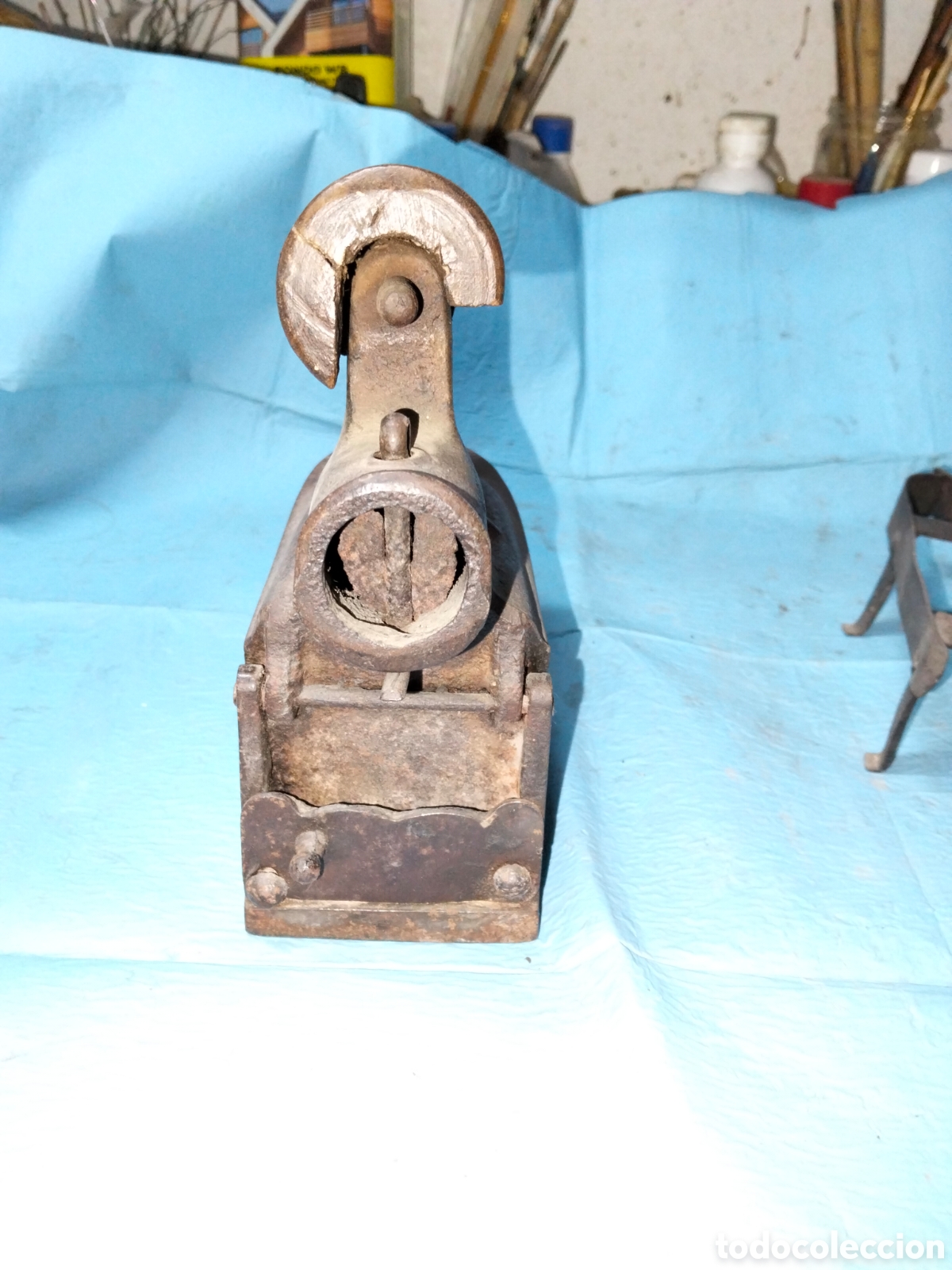 Antig&uuml;edades: ANTIGUA PLANCHA DE CARBON - Foto 6