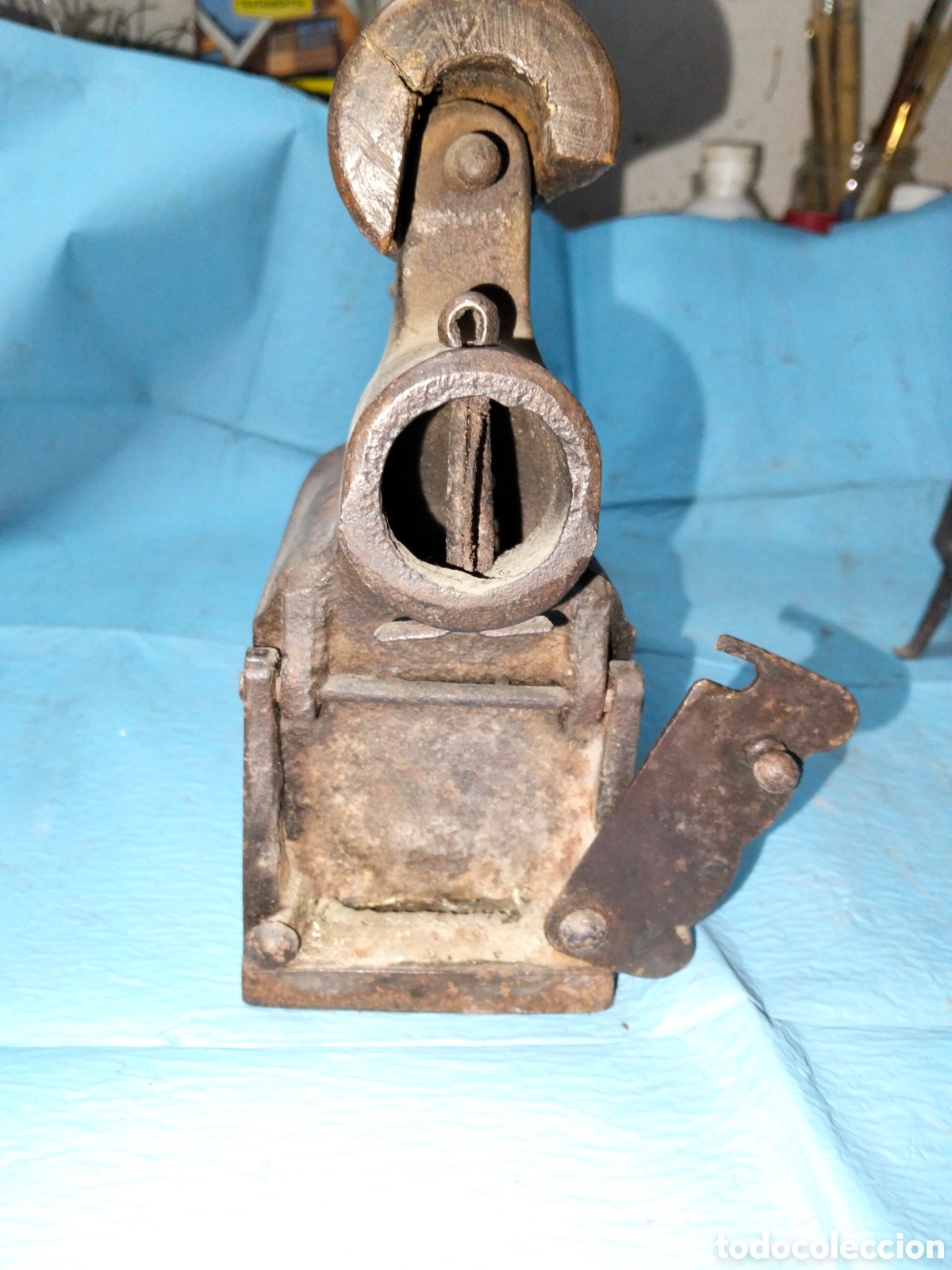 Antig&uuml;edades: ANTIGUA PLANCHA DE CARBON - Foto 7
