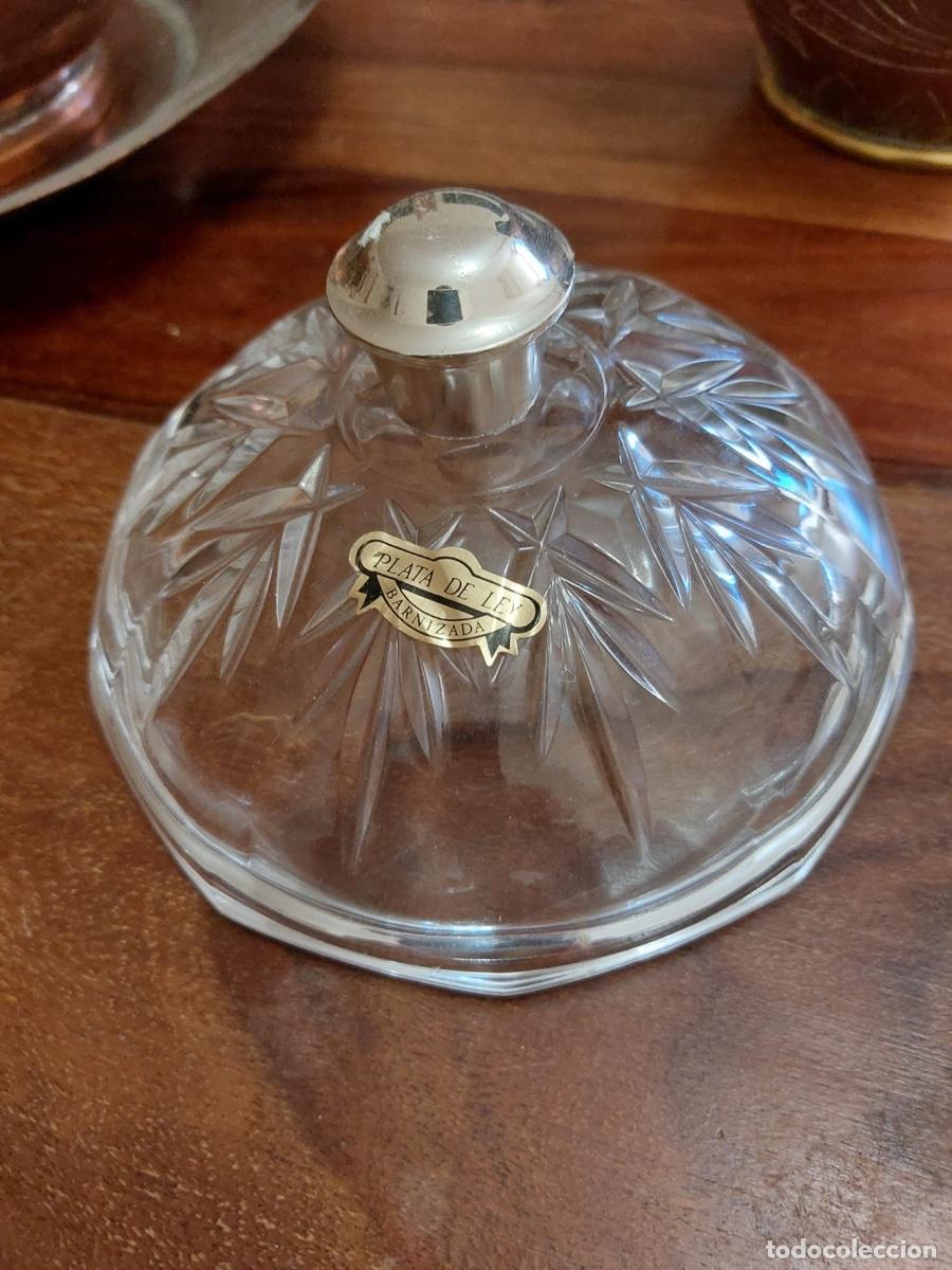 Antig&uuml;edades: TAPA CRISTAL ECR Y PLATA - Foto 1