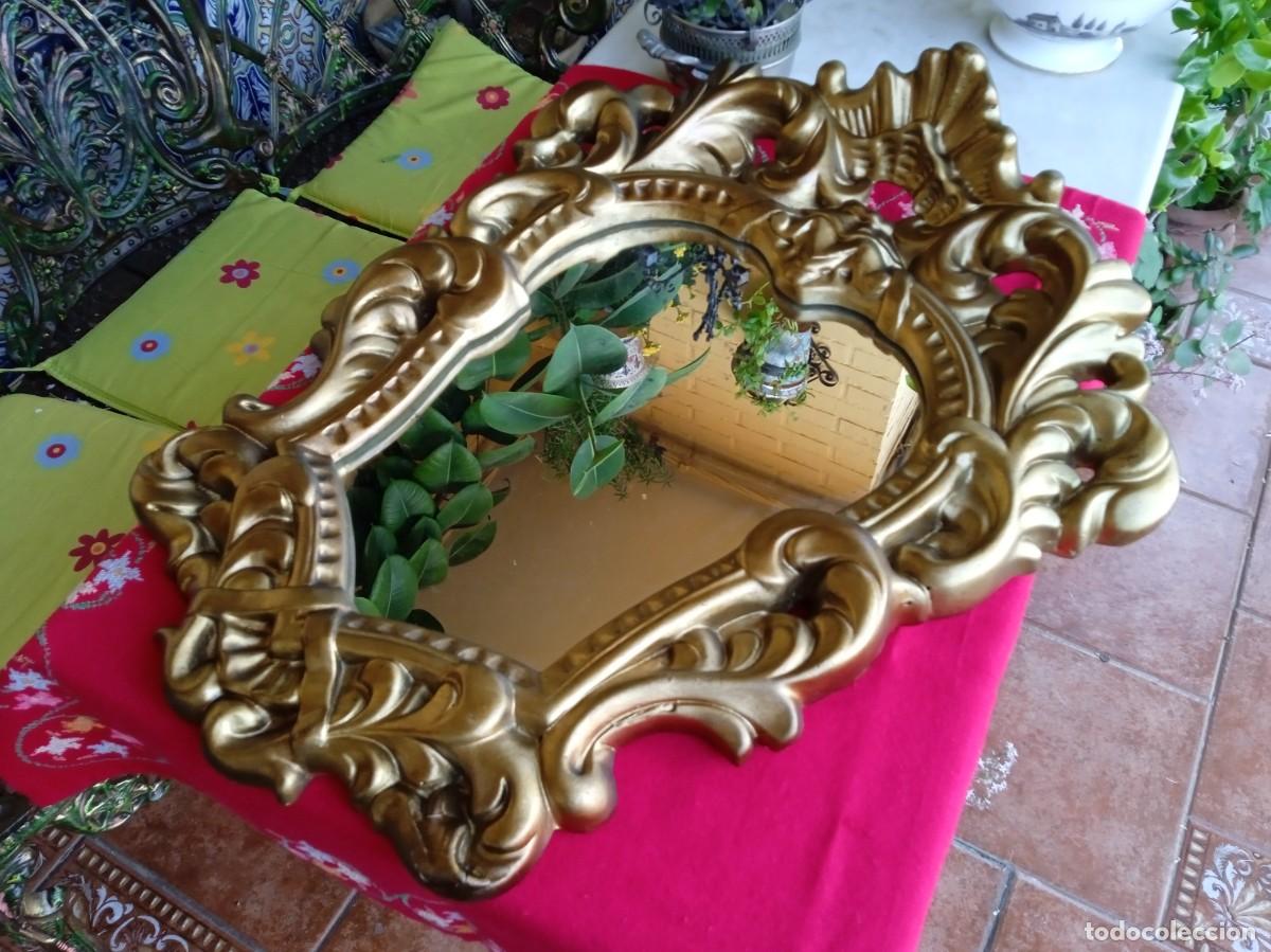 Antig&uuml;edades: Espejo antiguo dorado - Foto 1
