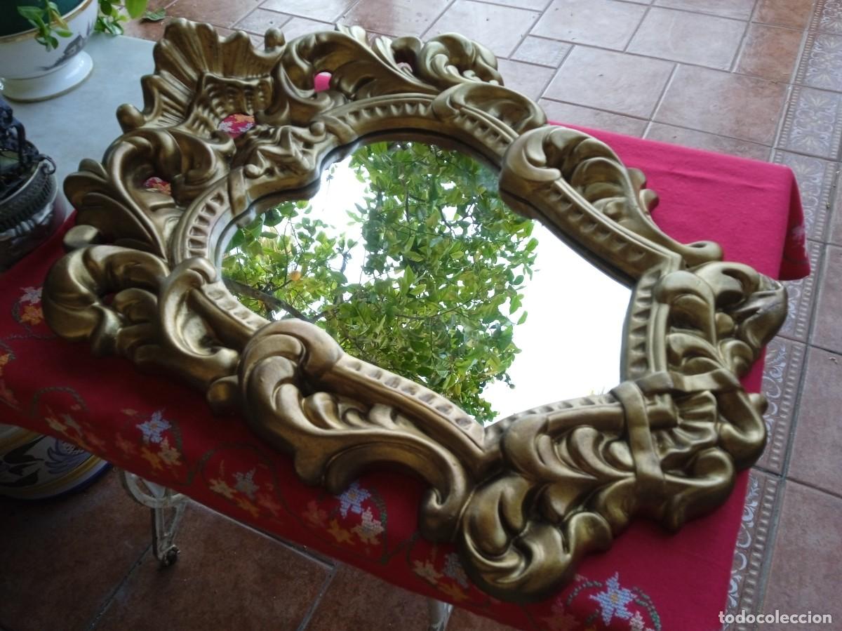 Antig&uuml;edades: Espejo antiguo dorado - Foto 2