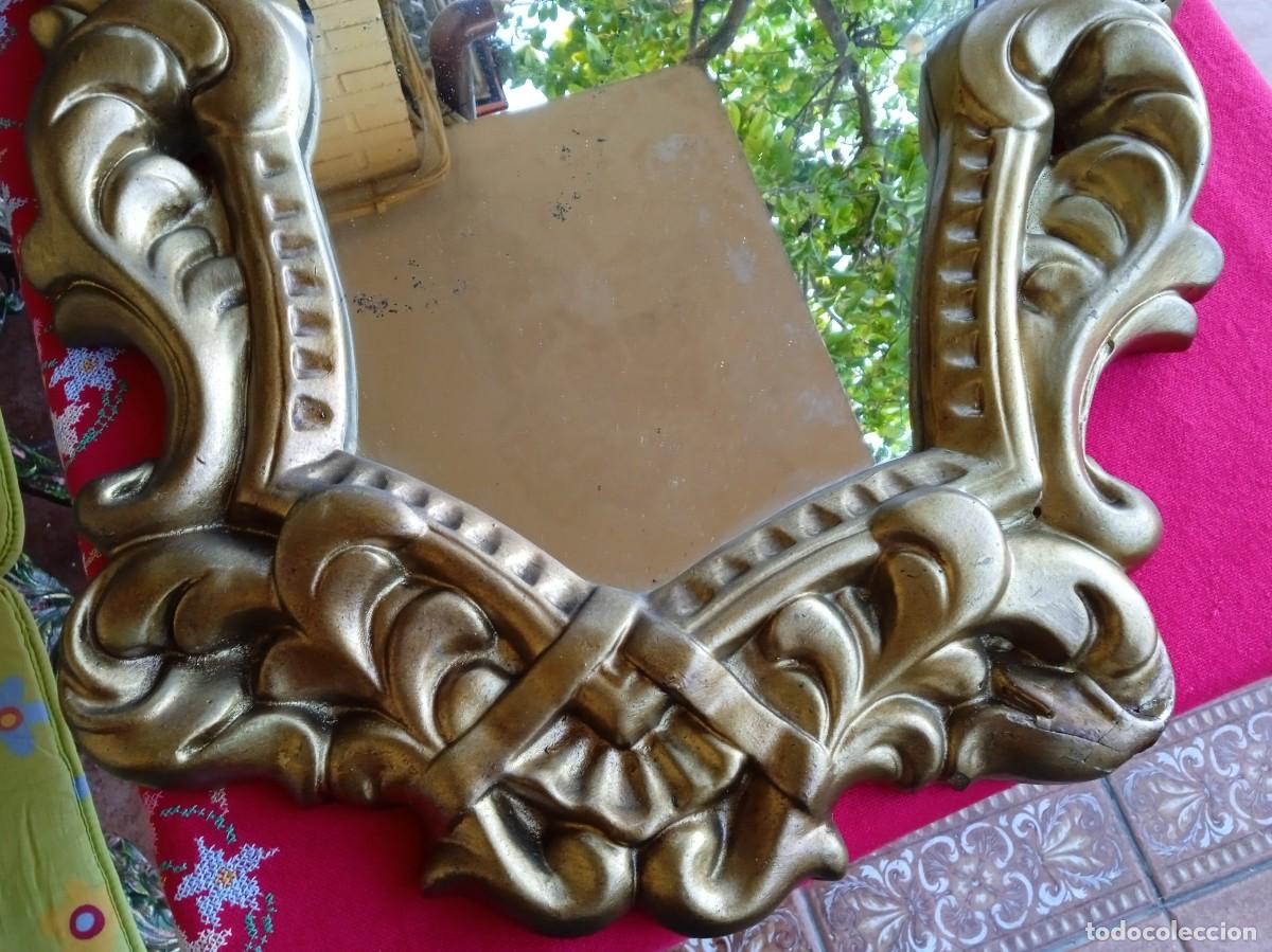 Antig&uuml;edades: Espejo antiguo dorado - Foto 3