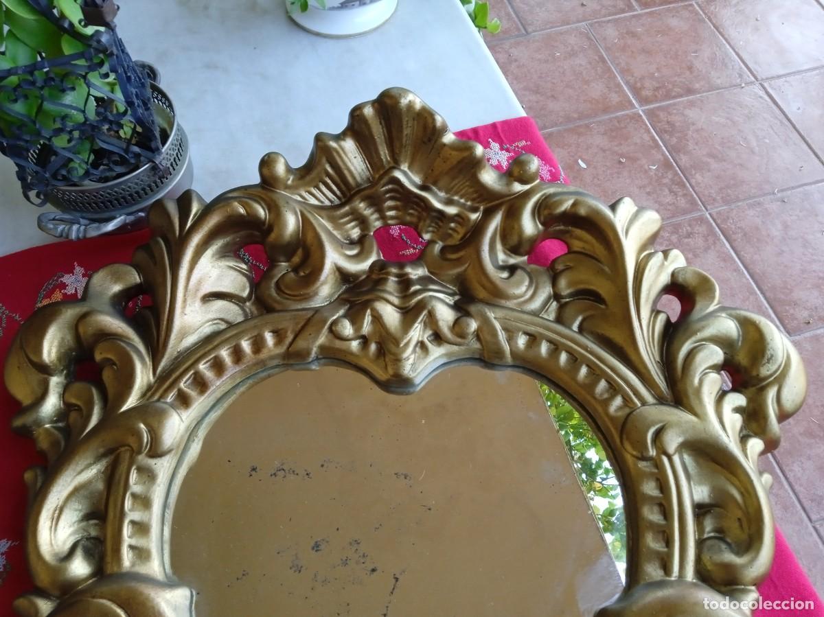 Antig&uuml;edades: Espejo antiguo dorado - Foto 4
