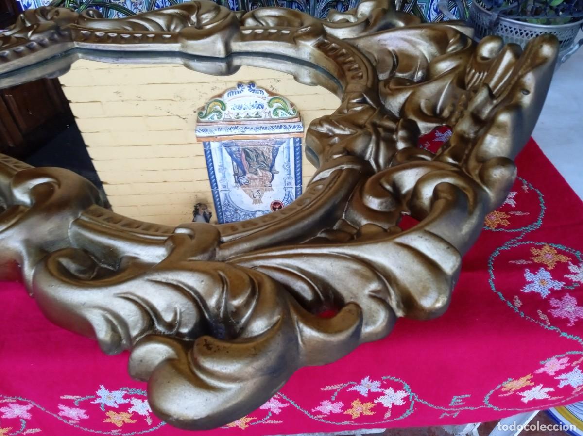 Antig&uuml;edades: Espejo antiguo dorado - Foto 5