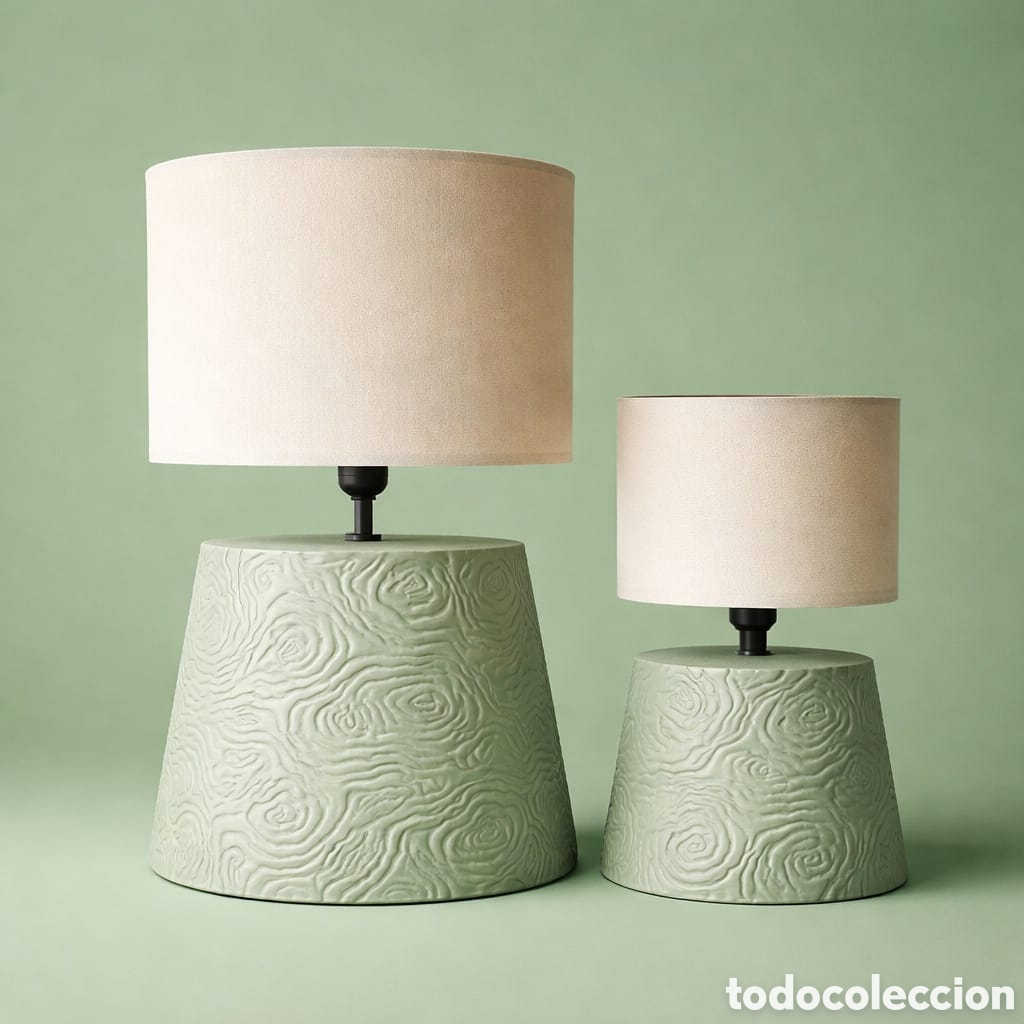 Antig&uuml;edades: Lamparas de sobremesa cer&aacute;mica a&ntilde;os 80