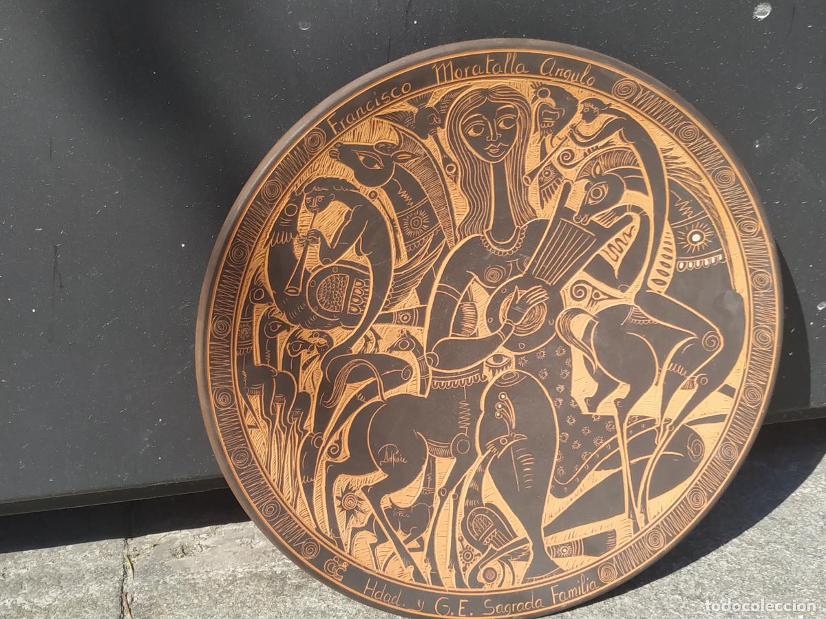 Antiques: Plato Adri&aacute;n Navarro disc&iacute;pulo Pedro Mercedes ( Cuenca) F Moratalla Angulo