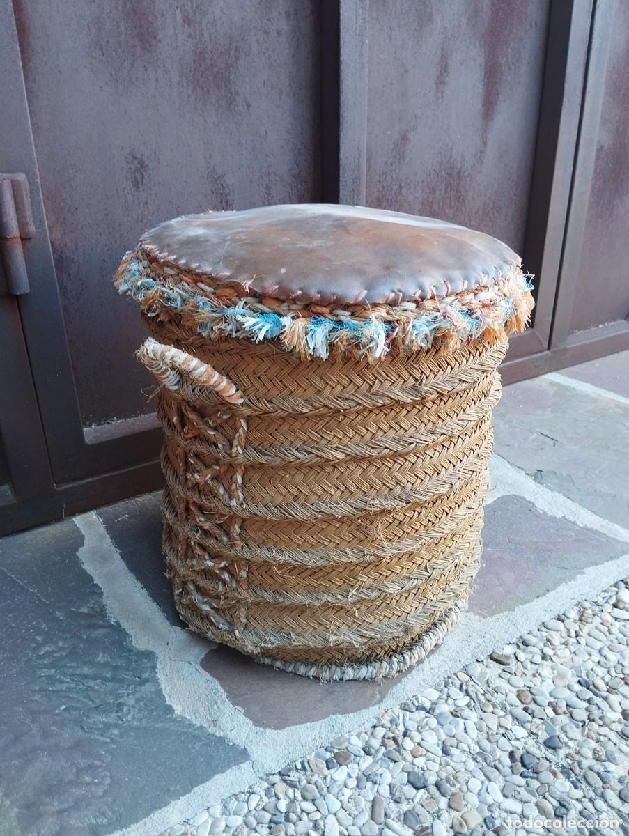 Antig&uuml;edades: Antiguo asiento de esparto - Foto 1