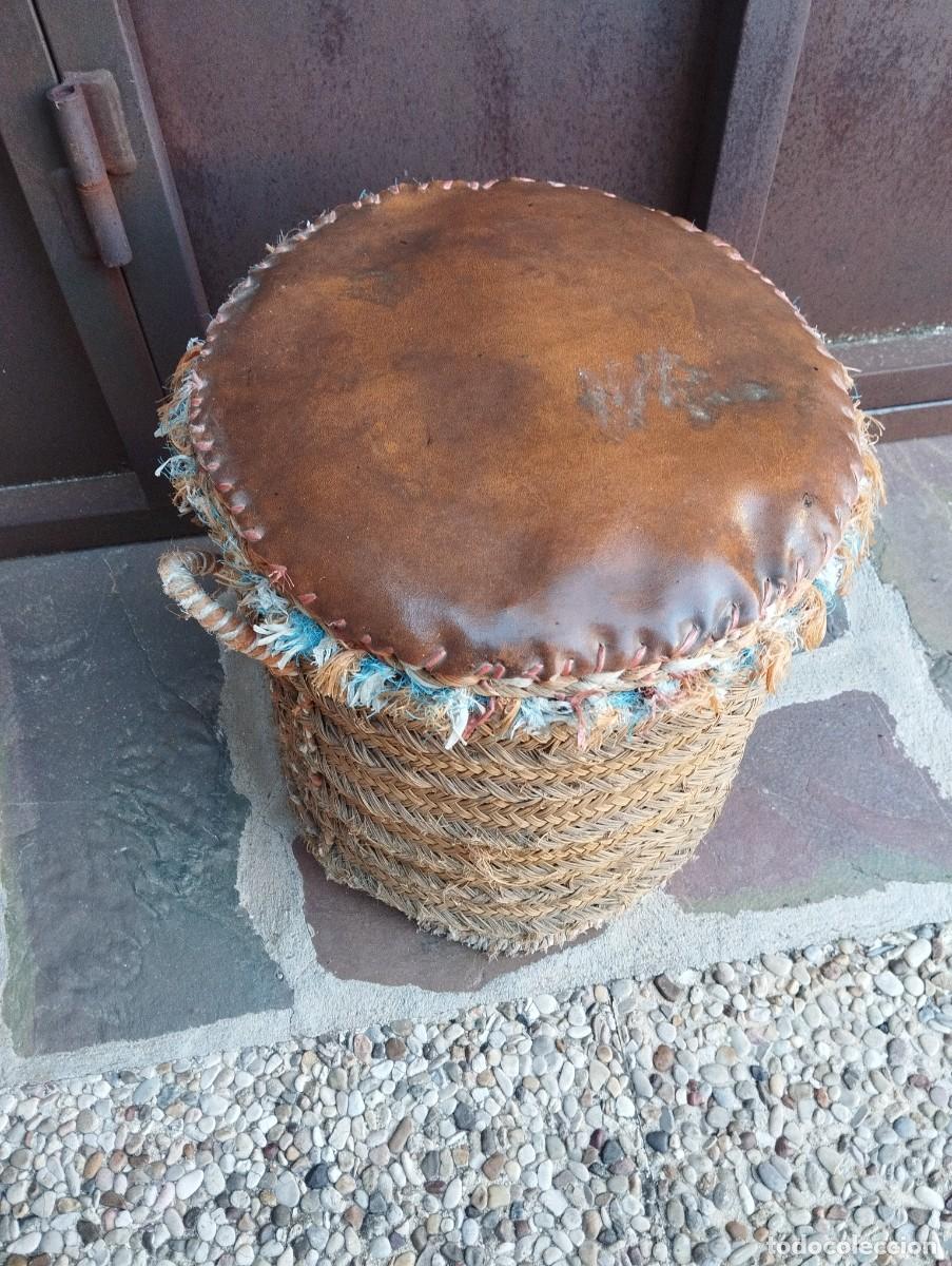 Antig&uuml;edades: Antiguo asiento de esparto - Foto 3