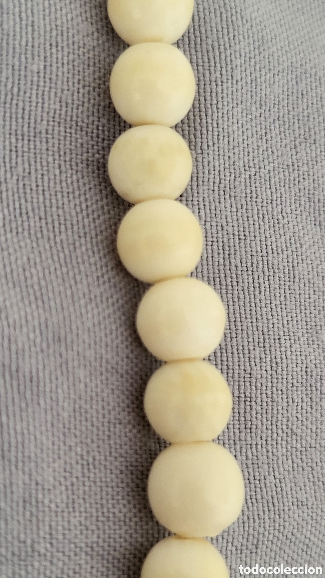 Antiquit&auml;ten: ANTIGUO COLLAR DE MARFIL A&Ntilde;OS 60