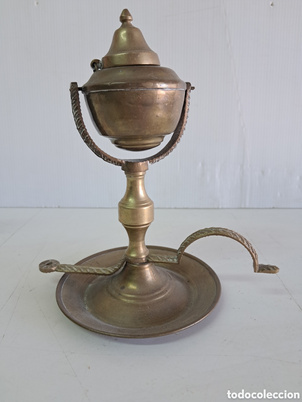Antig&uuml;edades: Candil antiguo de aceite - Foto 1