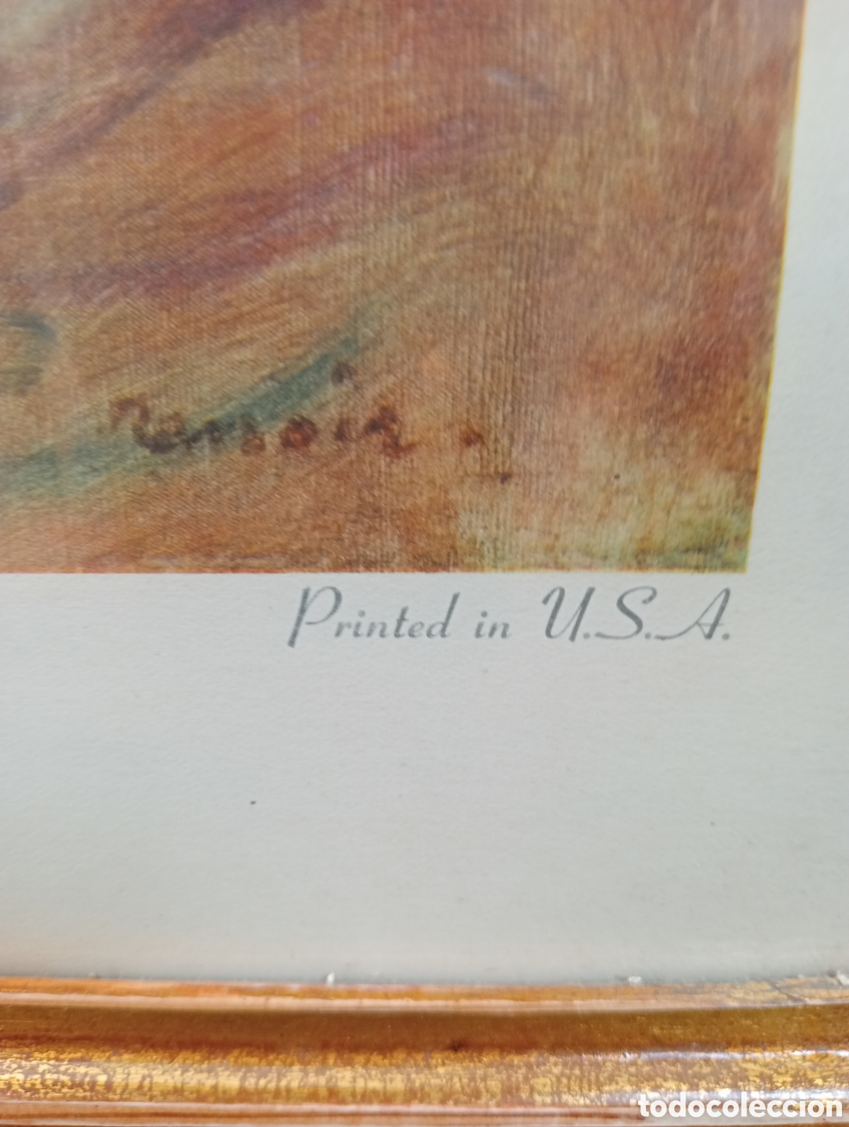 Antig&uuml;edades: Litograf&iacute;a de Renoir con marco - Foto 5