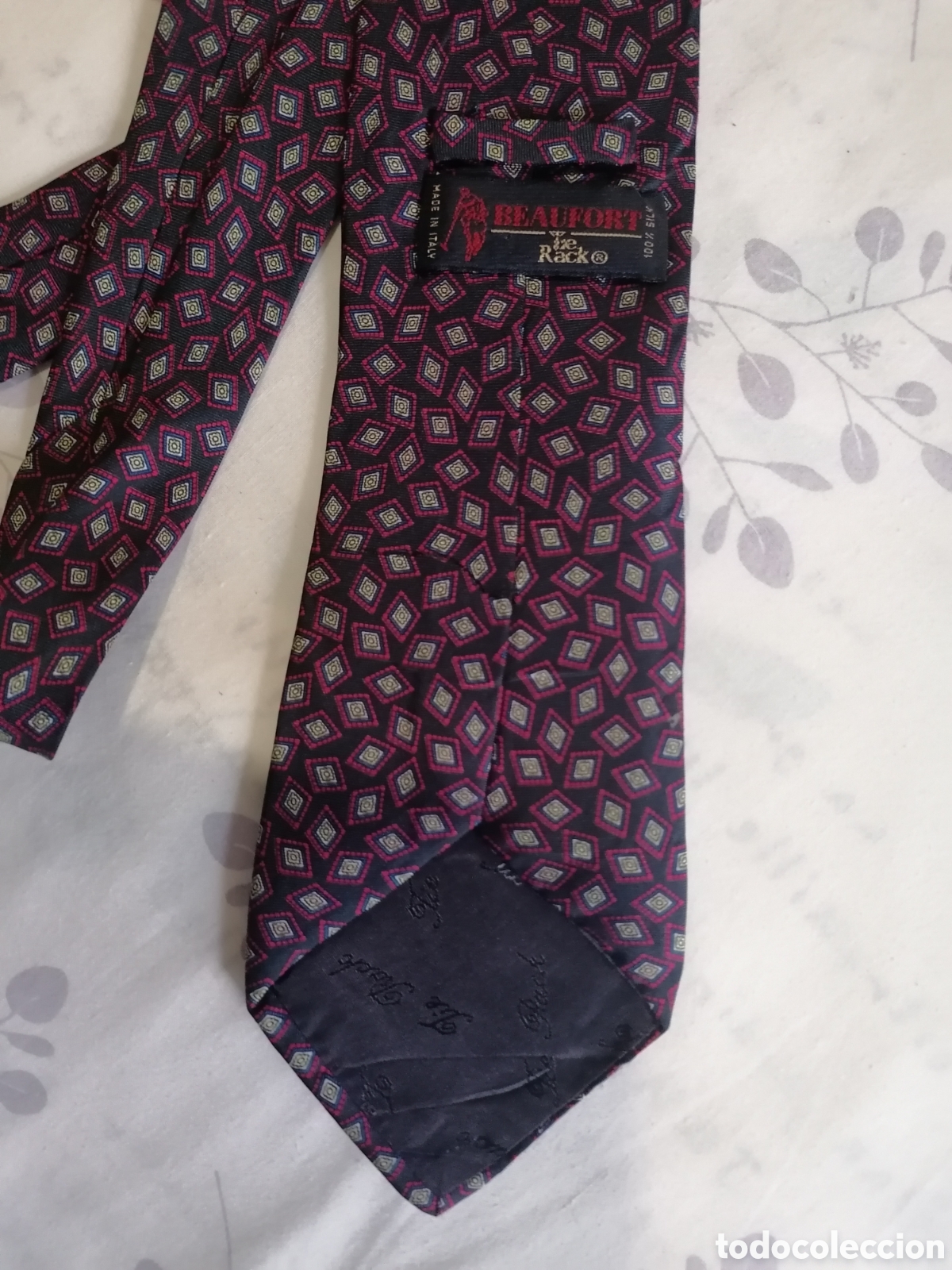 Antig&uuml;edades: Corbata de seda 100% marca Beaufort - Foto 4