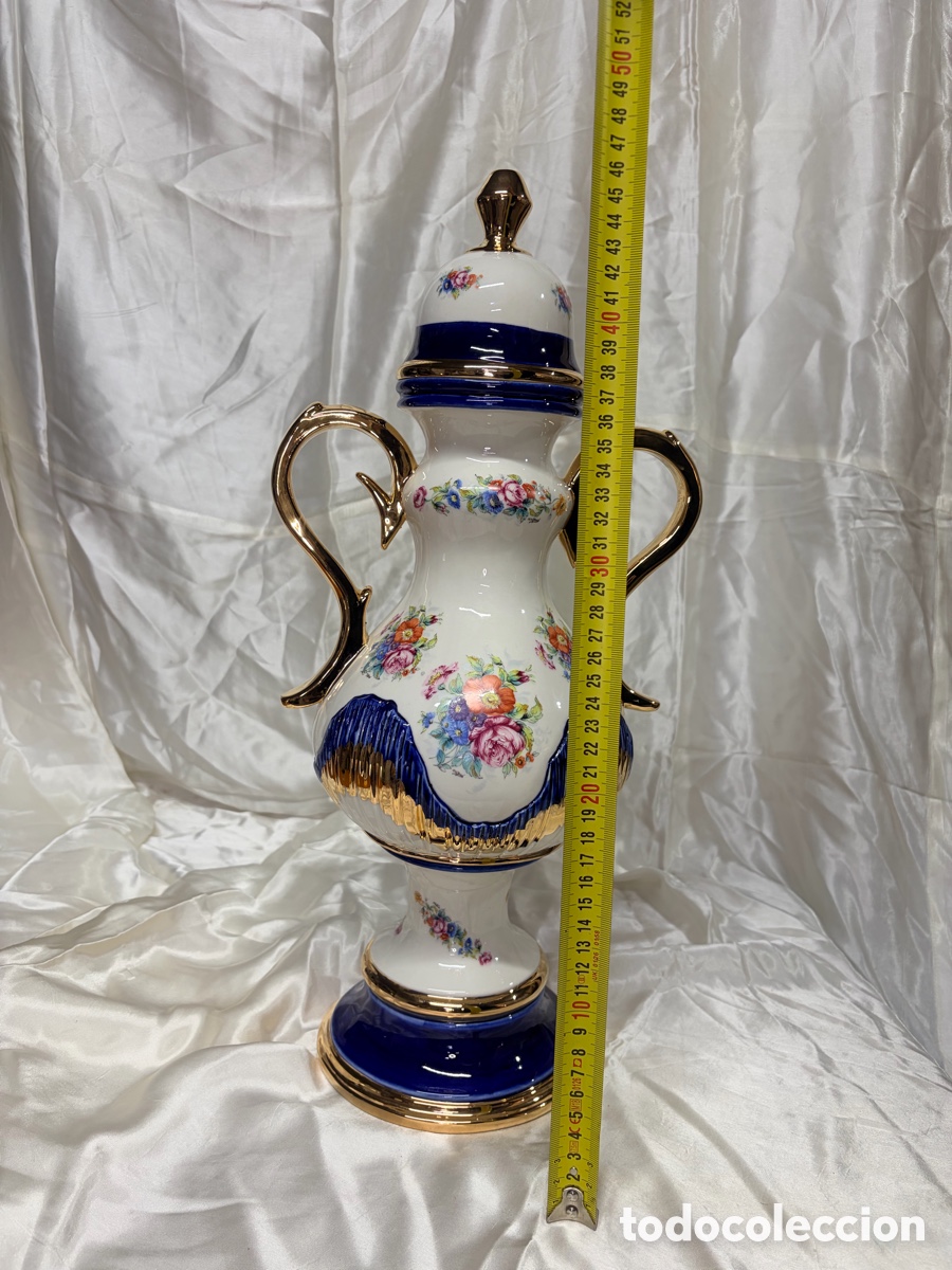 Antig&uuml;edades: Gran jarr&oacute;n de porcelana 50cm - Foto 4