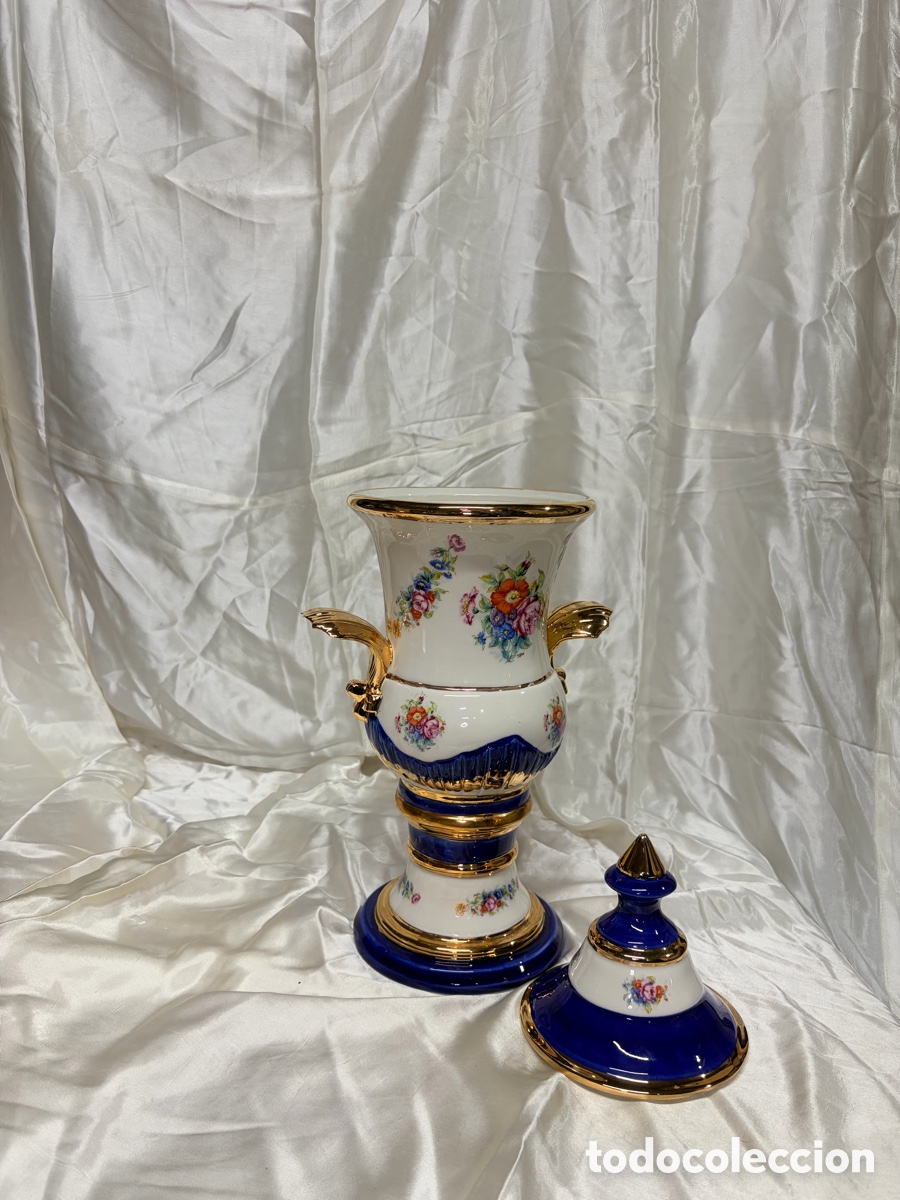 Antig&uuml;edades: Gran jarr&oacute;n de porcelana 42 cm - Foto 3
