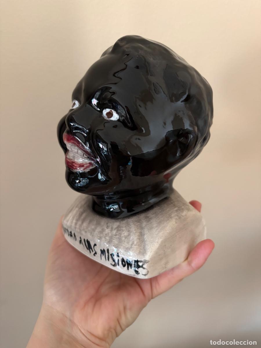 Antig&uuml;edades: Hucha del Domund. Busto de africano - Foto 3
