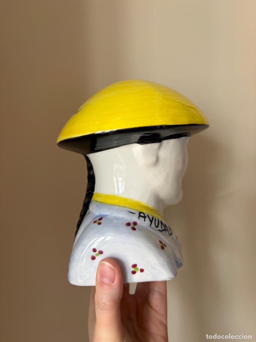 Antig&uuml;edades: Hucha del Domund. Busto chino - Foto 2