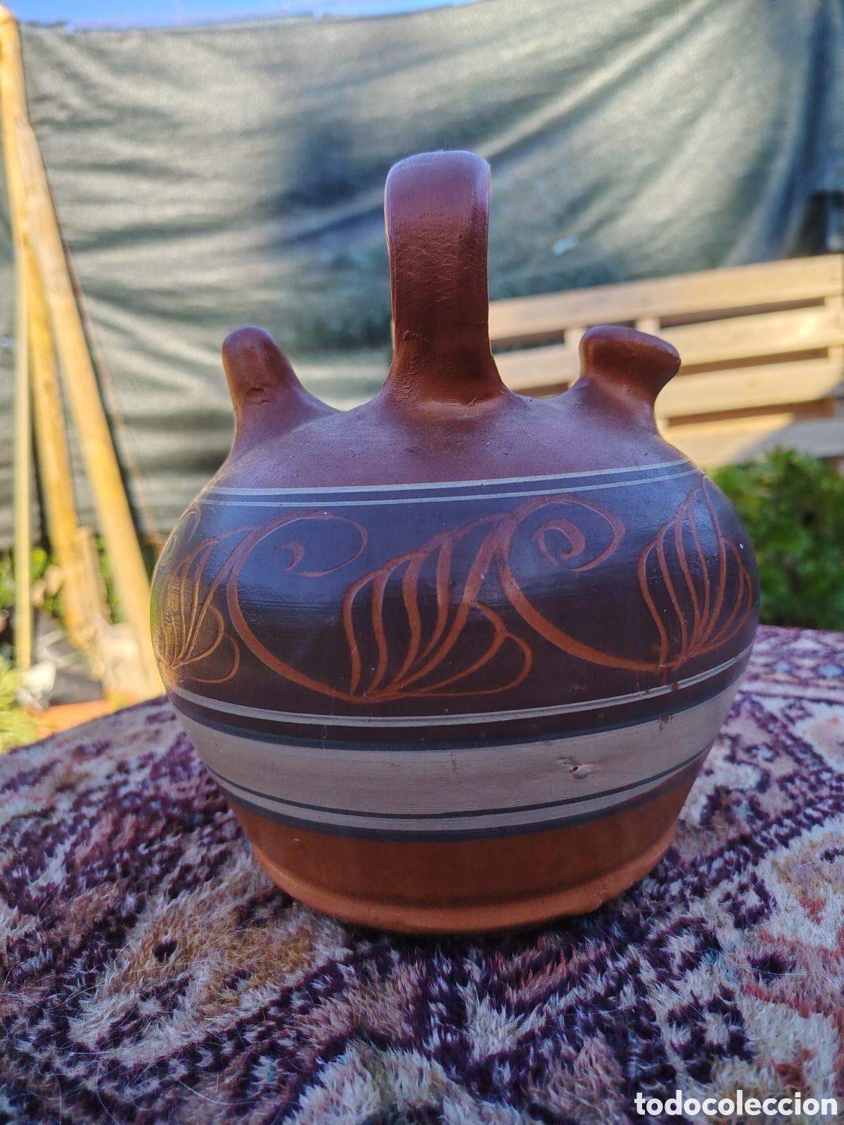 Antig&uuml;edades: Botijo, cantir barro RAM&Oacute;N RABINAT VERDU LLEIDA