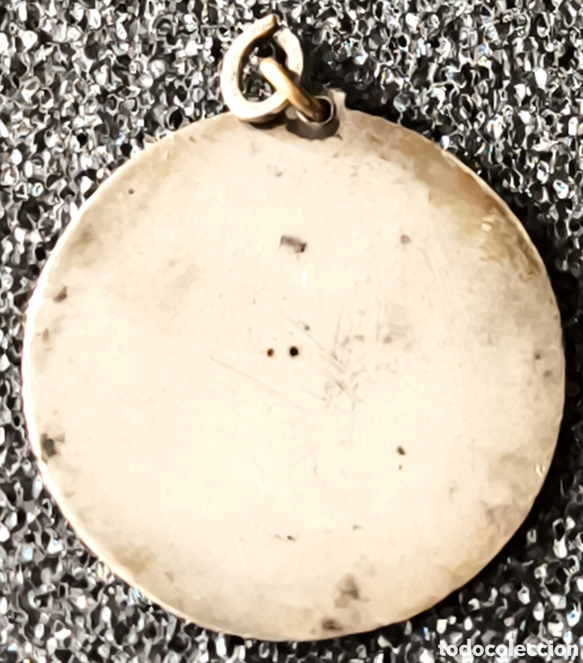 Antig&uuml;edades: MEDALLA VIRGEN ESMALTE SOBRE PLATA - Foto 2