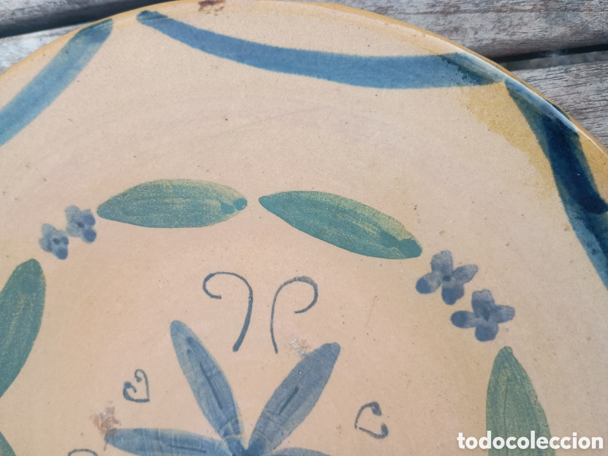 Antig&uuml;edades: Plato cer&aacute;mica para colgar - Foto 3