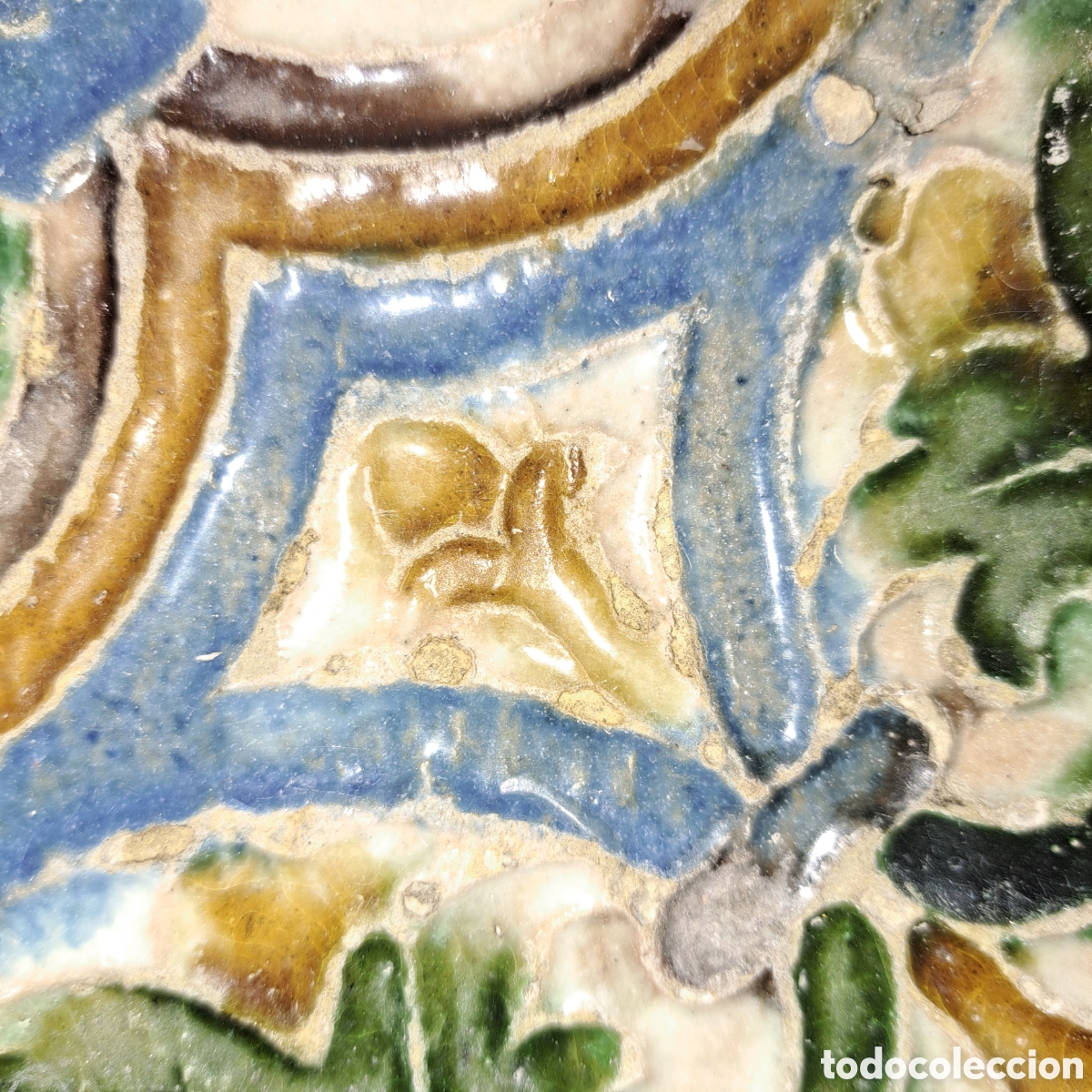 Antig&uuml;edades: Azulejo Siglo XVI. Toledo. - Foto 5