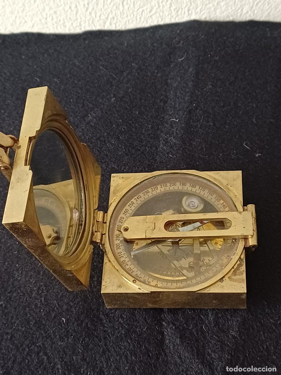 Antig&uuml;edades: ANTIGUA BR&Uacute;JULA TIPO BRUNTON DE BRONCE - Foto 3