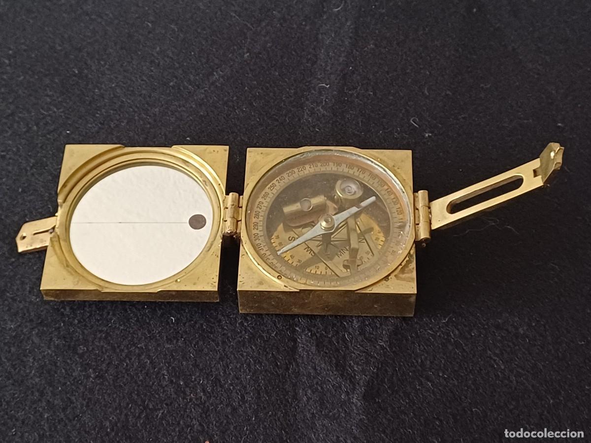 Antig&uuml;edades: ANTIGUA BR&Uacute;JULA TIPO BRUNTON DE BRONCE - Foto 4