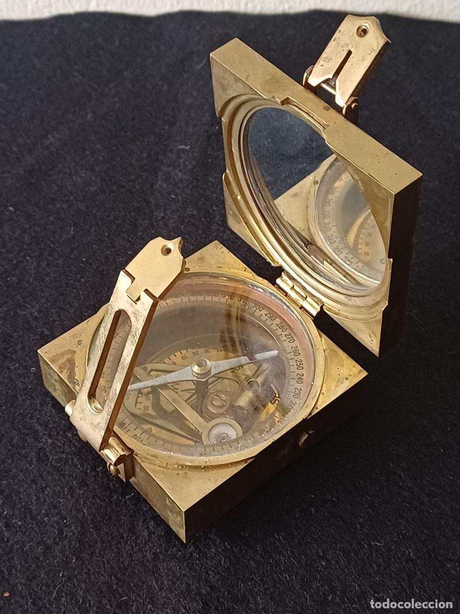Antig&uuml;edades: ANTIGUA BR&Uacute;JULA TIPO BRUNTON DE BRONCE - Foto 10