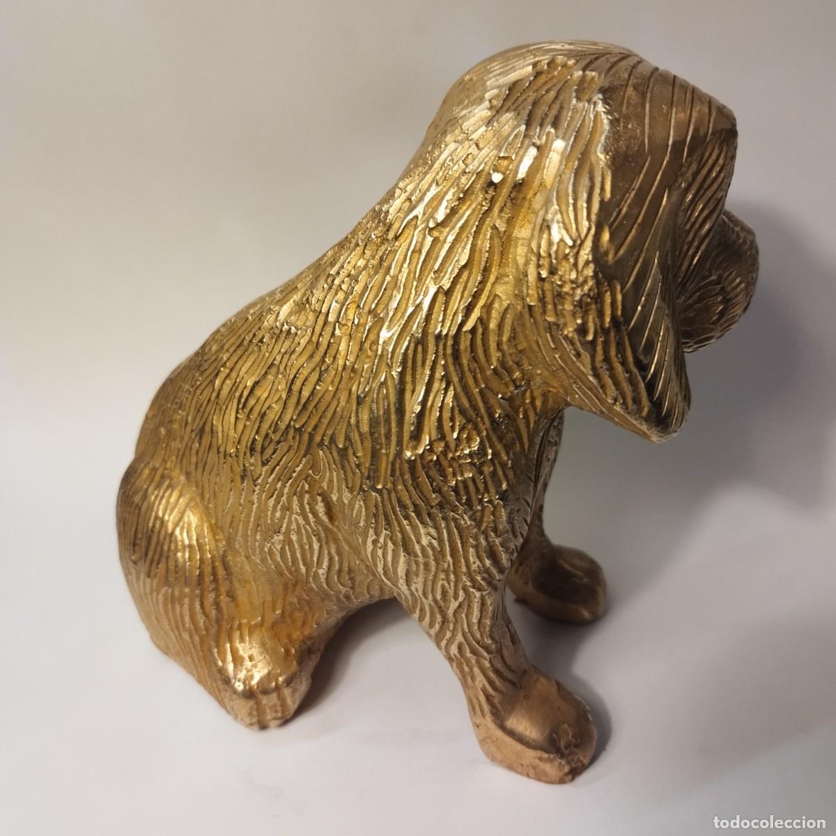 Antig&uuml;edades: Figura de lat&oacute;n con forma de perro - Foto 3
