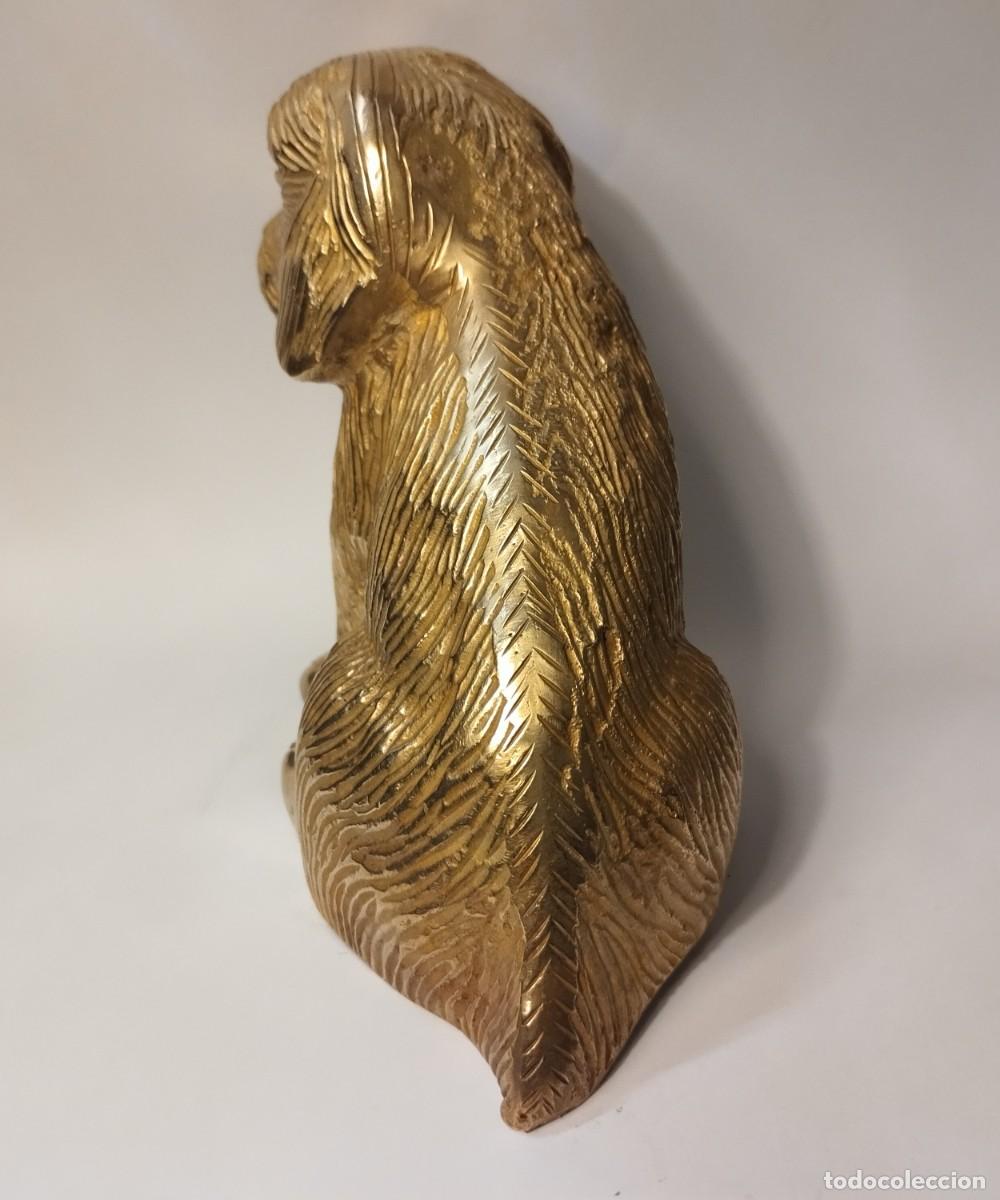 Antig&uuml;edades: Figura de lat&oacute;n con forma de perro - Foto 4