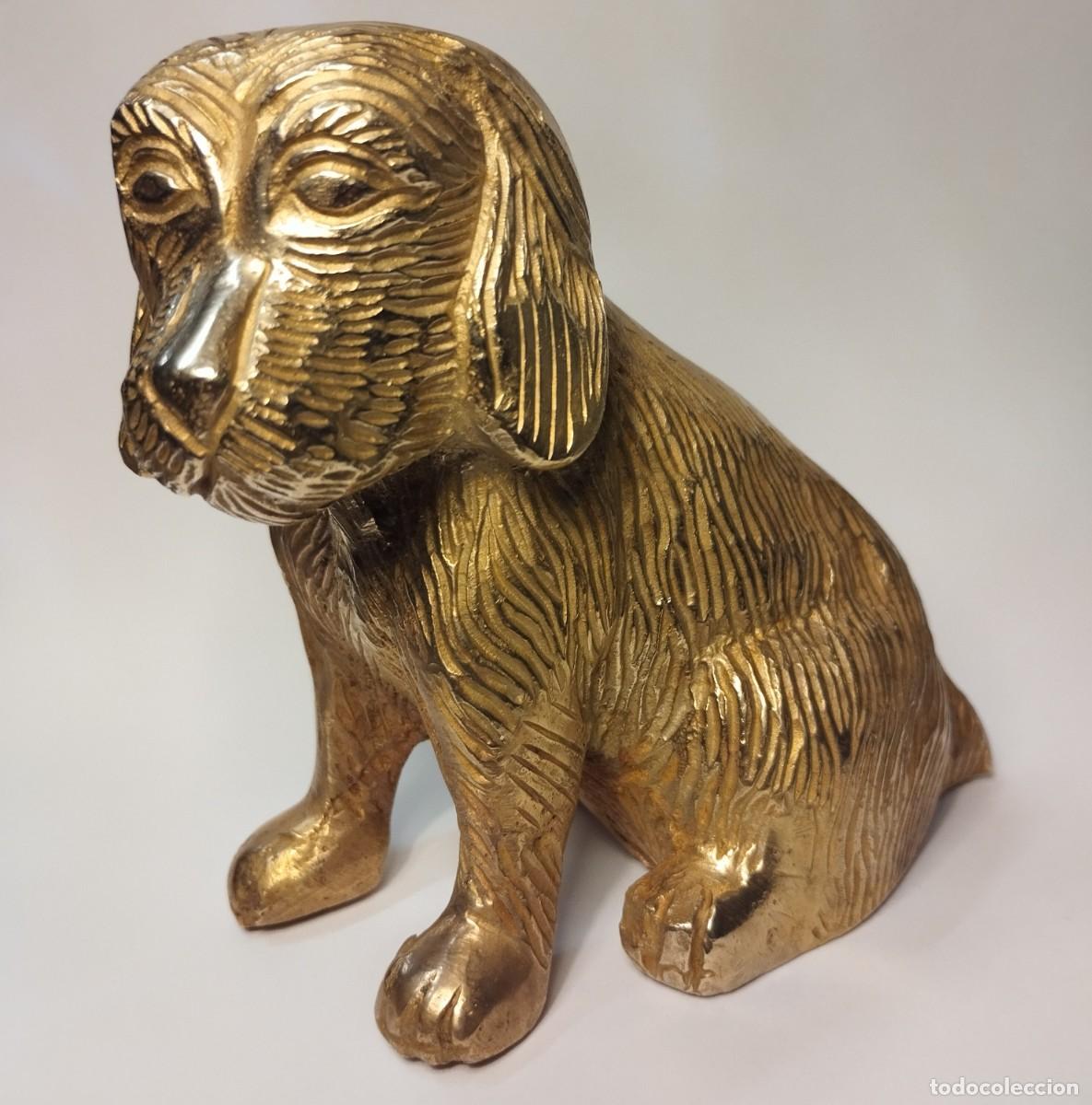 Antig&uuml;edades: Figura de lat&oacute;n con forma de perro - Foto 5